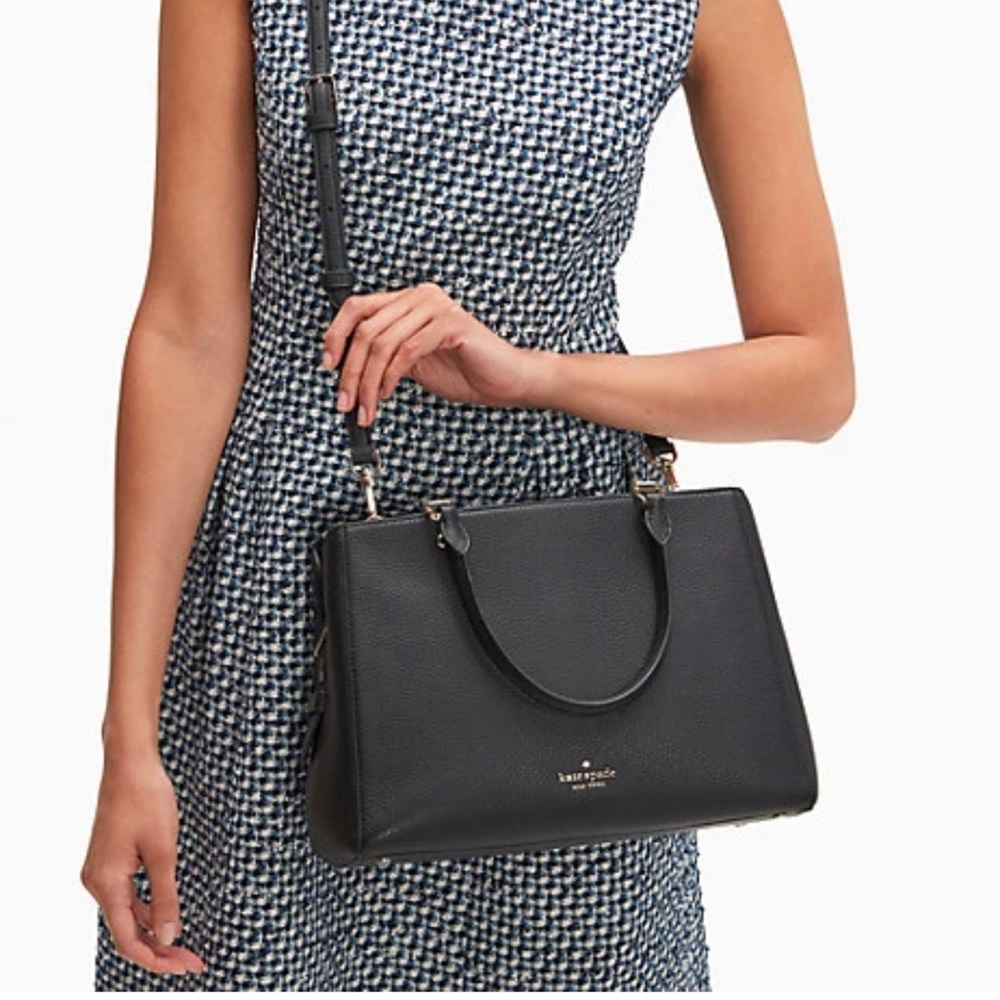 Kate Spade Leila medium triple compartment satchel NWT